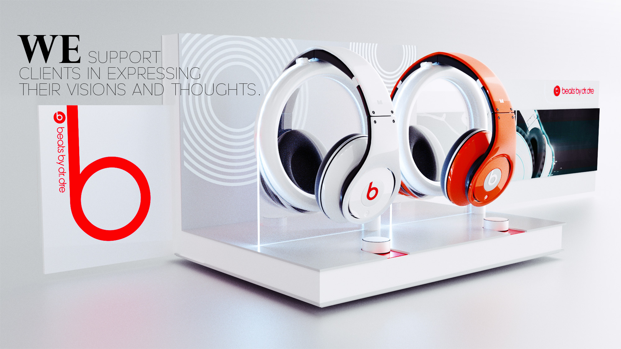 The aim of the point-of-sale advertising is to attract consumer attention and promote the brand. 